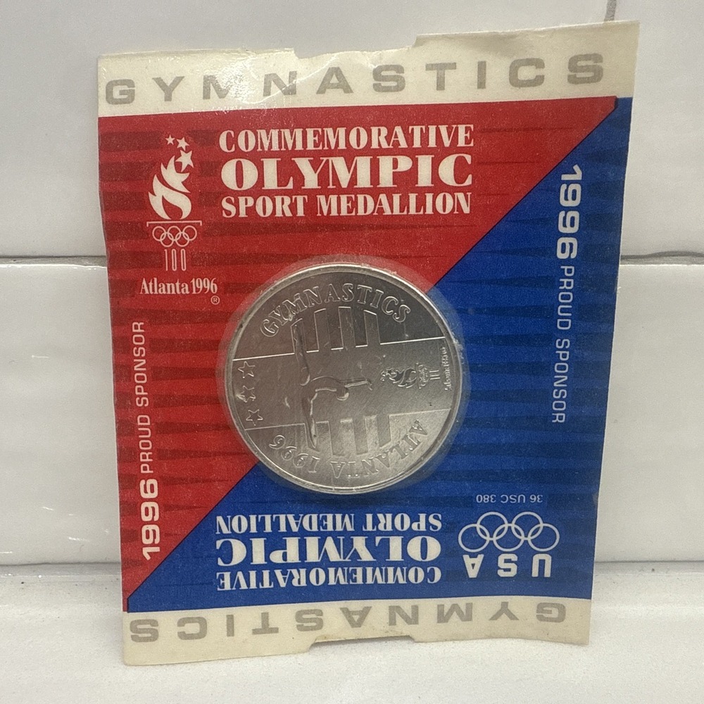 1996 US Olympic (Gymnastics=RARE) Team Coin / Token, Atlanta GA, General Mills